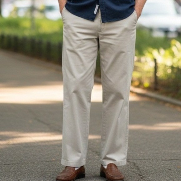 Greg Norman Collection Other - Greg‎ Norman Mens Golf Pants 40x32 Beige Comfort Straight Business Casual Chinos
